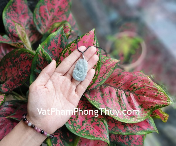 Mặt 12 con giáp ngọc phỉ thúy trong (Dậu) S6886-10