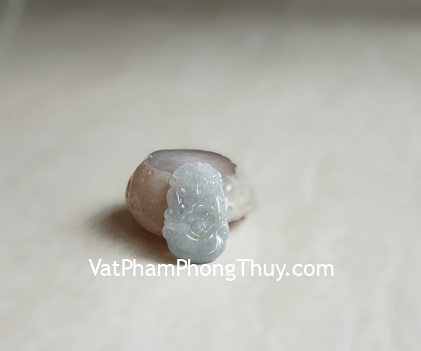 Mặt 12 con giáp ngọc phỉ thúy trong (Mùi) S6886-8