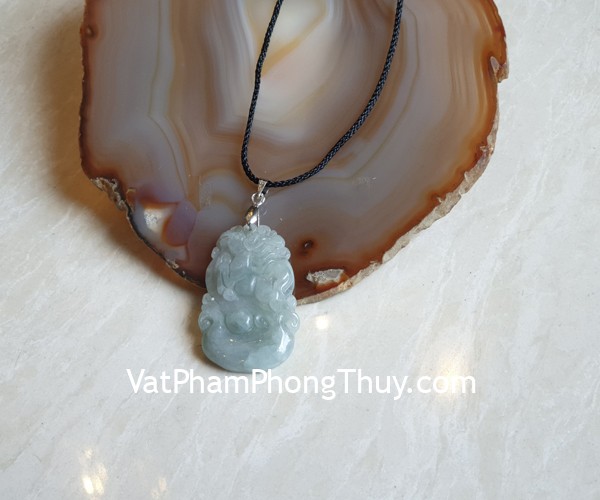 Mặt 12 con giáp ngọc phỉ thúy trong (Ngọ) S6886-7