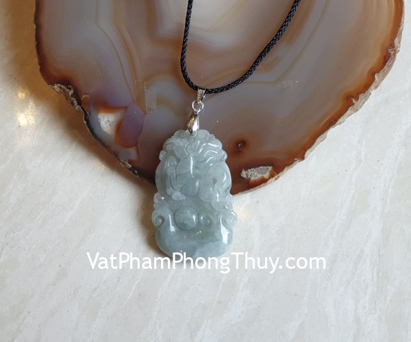 Mặt 12 con giáp ngọc phỉ thúy trong (Ngọ) S6886-7