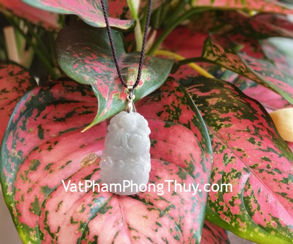 Mặt 12 con giáp ngọc phỉ thúy trong (Thân) S6886-9