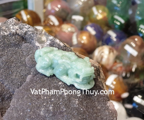 Mặt tỳ hưu ngọc Phỉ Thúy xanh S6898-8331