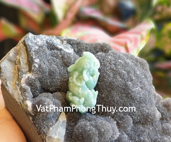 Mặt tỳ hưu ngọc Phỉ Thúy xanh S6898-8331