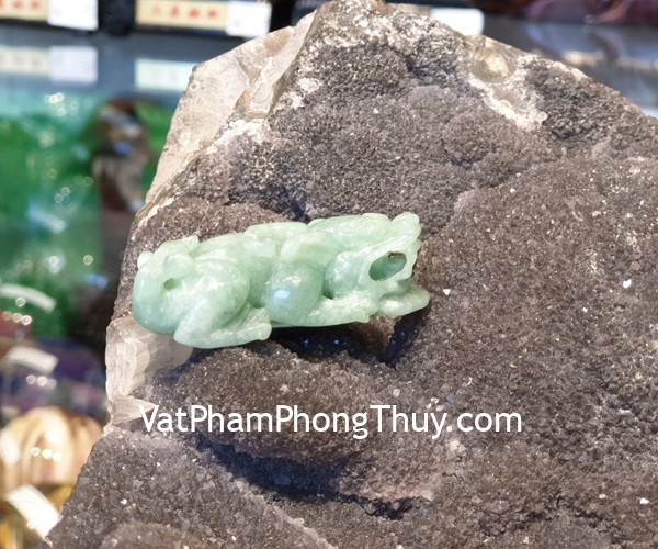 Mặt tỳ hưu ngọc Phỉ Thúy xanh S6898-8331