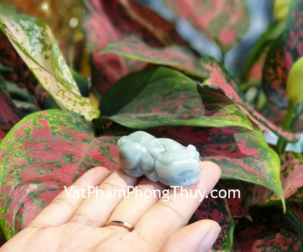 Mặt tỳ hưu phỉ thúy xanh ngọc S6639