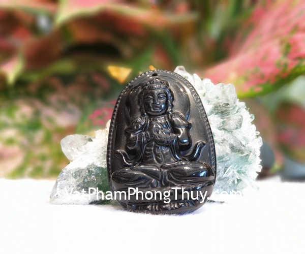 Phật Như Lai Đại Nhật (tuổi Mùi + Thân) đá hắc ngà S6844-6