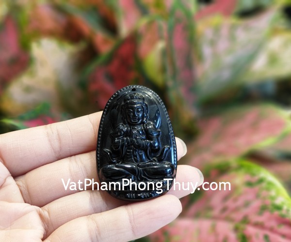 Phật Như Lai Đại Nhật (tuổi Mùi + Thân) đá hắc ngà S6844-6