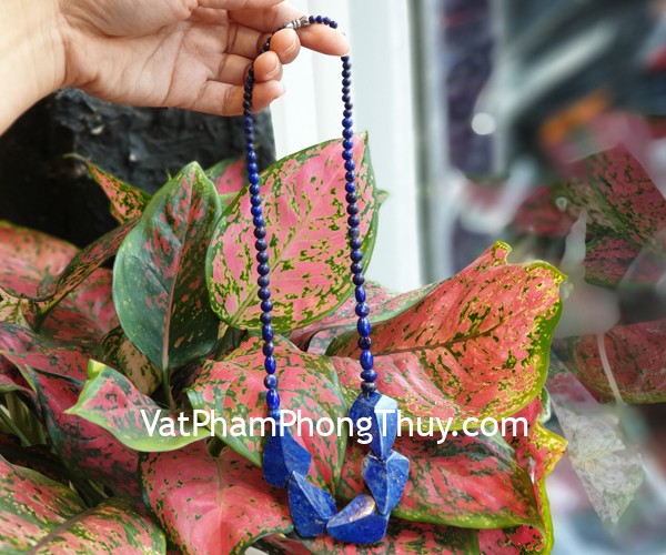 Vòng cổ đá thanh kim phối lạ S6393